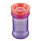 Spill-proof cup with soft silicone rim for 360° sipping Purple Vital Baby