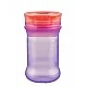 Spill-proof cup with soft silicone rim for 360° sipping Purple Vital Baby