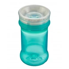 Spill-proof cup with soft silicone rim for 360° sipping Green Vital Baby