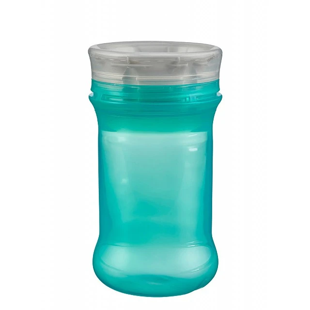 Spill-proof cup with soft silicone rim for 360° sipping Green Vital Baby