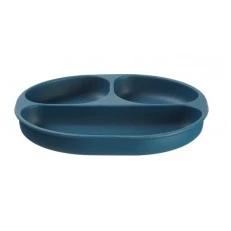 Silicone Vacuum Plate 4+ Months Blue Vital Baby
