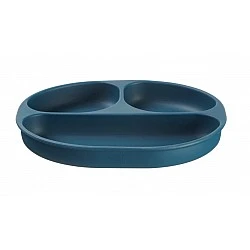 Silicone Vacuum Plate 4+ Months Blue Vital Baby