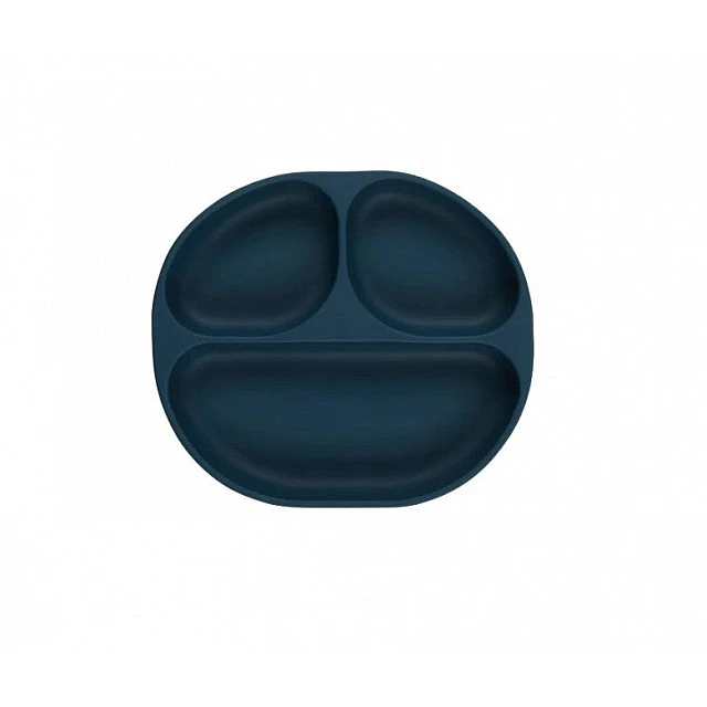 Silicone Vacuum Plate 4+ Months Blue Vital Baby