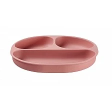 Silicone Vacuum Plate 4+ Months Pink Vital Baby