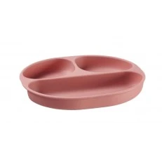 Silicone Vacuum Plate 4+ Months Pink Vital Baby