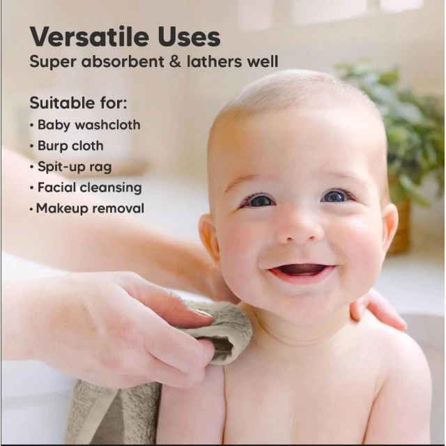 Organic Bamboo Towels 6 pcs Brown KeaBabies