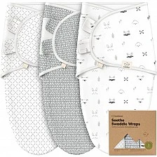 Пелени За Повиване Organic 0-3 месеца 3бр Горски Животни KeaBabies