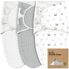 Пелени За Повиване Organic 0-3 месеца 3бр Горски Животни KeaBabies
