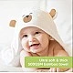KeaBabies Organic Bamboo Brown Bear Hooded Baby Towel