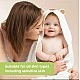 KeaBabies Organic Bamboo Brown Bear Hooded Baby Towel