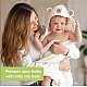 KeaBabies Organic Bamboo Brown Bear Hooded Baby Towel