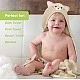 KeaBabies Organic Bamboo Cat Hooded Baby Towel
