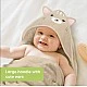 KeaBabies Organic Bamboo Cat Hooded Baby Towel