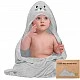 Бебешка Хавлия с качулка От Органичен Бамбук Тюленче KeaBabies
