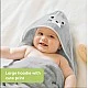 Бебешка Хавлия с качулка От Органичен Бамбук Тюленче KeaBabies