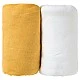 Sheets 2 Pieces 60X120Cm 100% Cotton White/Mustard Babycalin