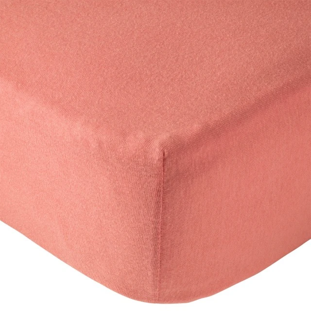 Sheets 2 Pieces 60X120Cm 100% Cotton White/Terracotta Babycalin