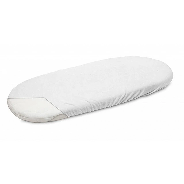 Памучен Чаршаф За Детска Количка Хавлиен 75X35см Бял Sensillo