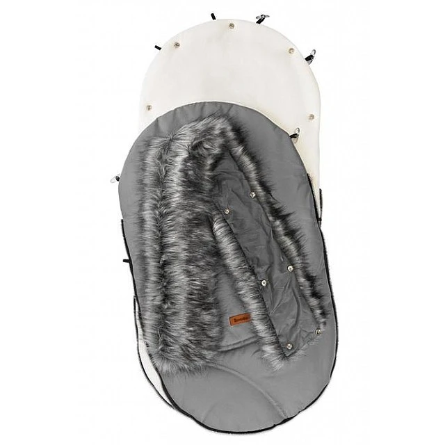 Winter fleece footmuff Eskimo grey