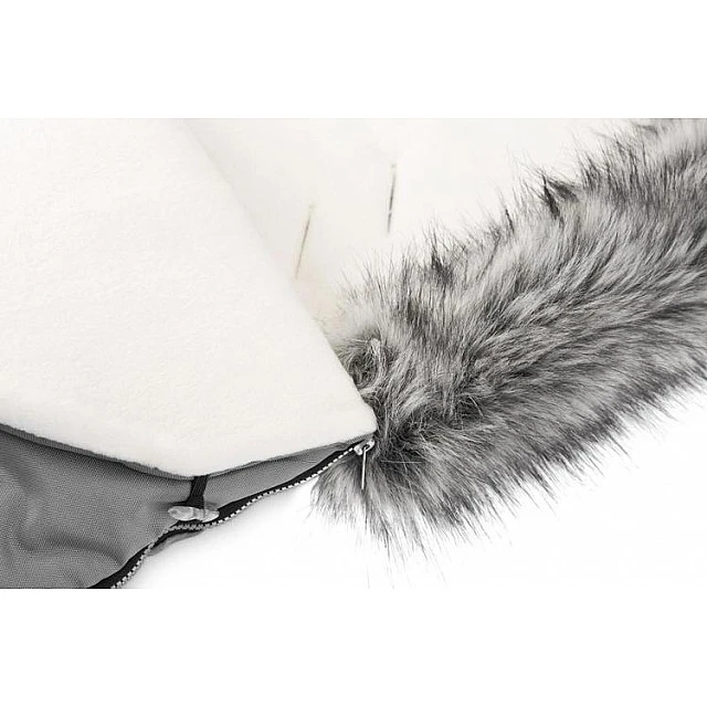 Winter fleece footmuff Eskimo grey