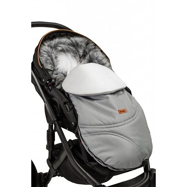 Winter fleece footmuff Eskimo grey