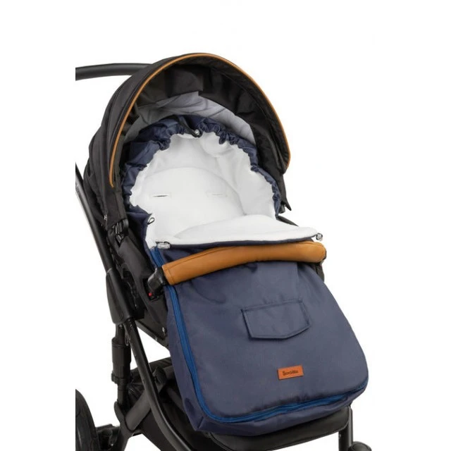 Winter Bag For Baby Stroller Dark Blue (95X40)