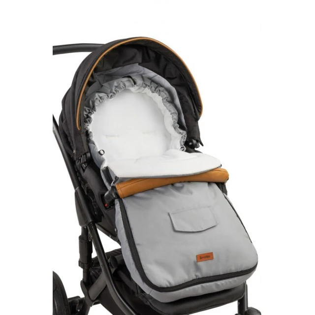 Winter Bag For Baby Stroller Light Gray (95X40)