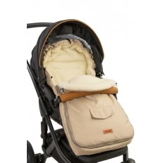 Зимно Вълнено Чувалче За Детска Количка Капучино (95X40)