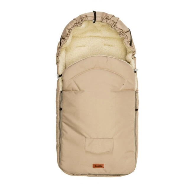 Winter Woolen Bag For Pram Cappuccino (95X40)