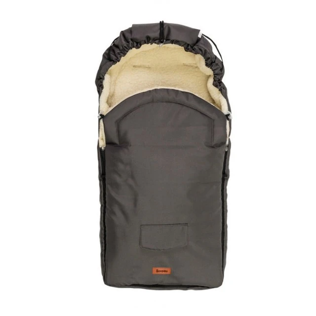 Winter Woolen Bag For Baby Stroller Graphite (95X40)