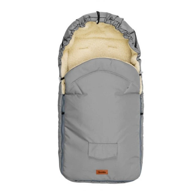 Winter Wool Sack For Baby Stroller Light Gray (95X40)