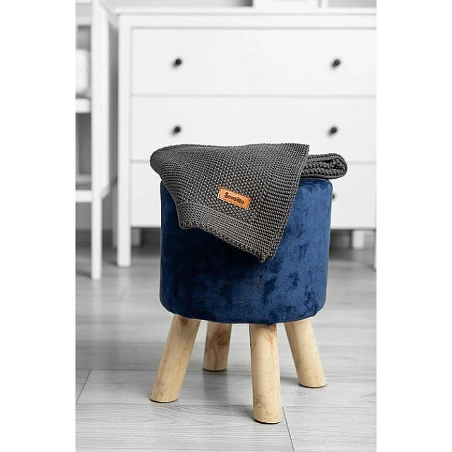 Baby Blanket 100% Cotton Graphite 100X80 Sensillo