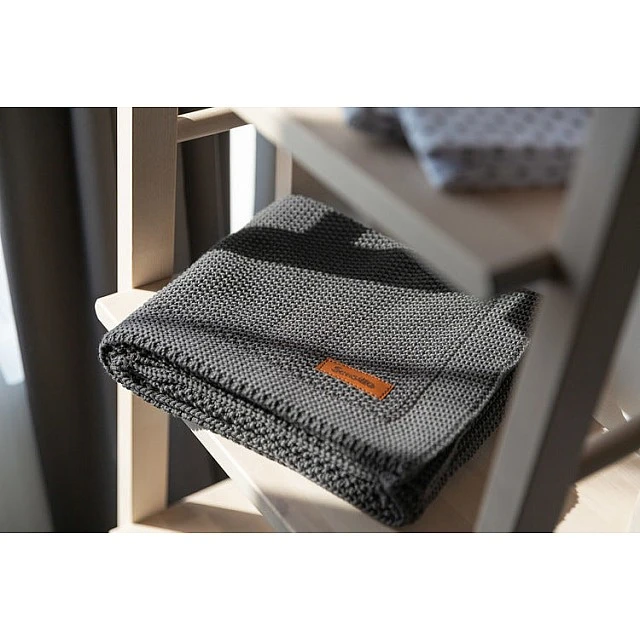 Baby Blanket 100% Cotton Graphite 100X80 Sensillo
