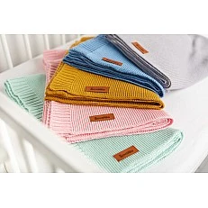 Bamboo And Cotton Blanket Mustard 100x80cm