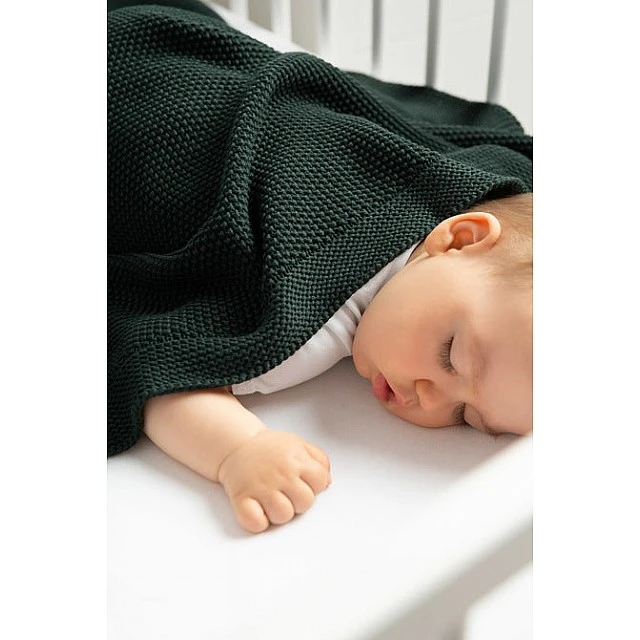 Baby Blanket 100% Cotton Graphite 100X80 Sensillo