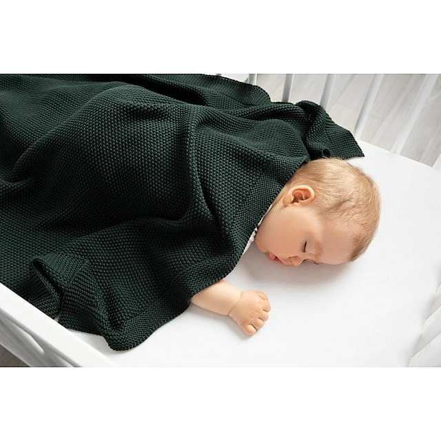 Baby Blanket 100% Cotton Graphite 100X80 Sensillo