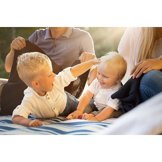 Baby Blanket 100% Cotton Graphite 100X80 Sensillo