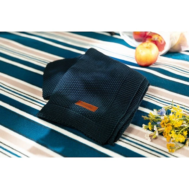 Baby Blanket 100% Cotton Graphite 100X80 Sensillo