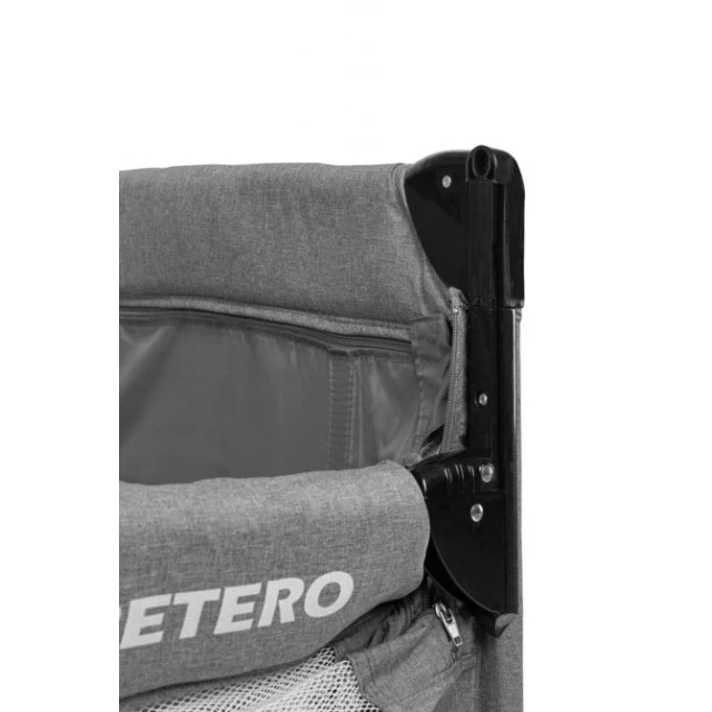 Collapsible bassinet with drop side Esti Graphite Caretero