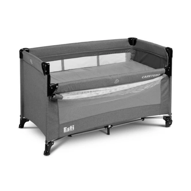 Collapsible bassinet with drop side Esti Graphite Caretero