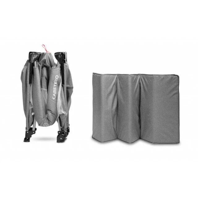 Collapsible bassinet with drop side Esti Graphite Caretero