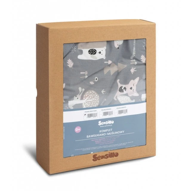 Cotton Sleeping Set Graphite Sensillo