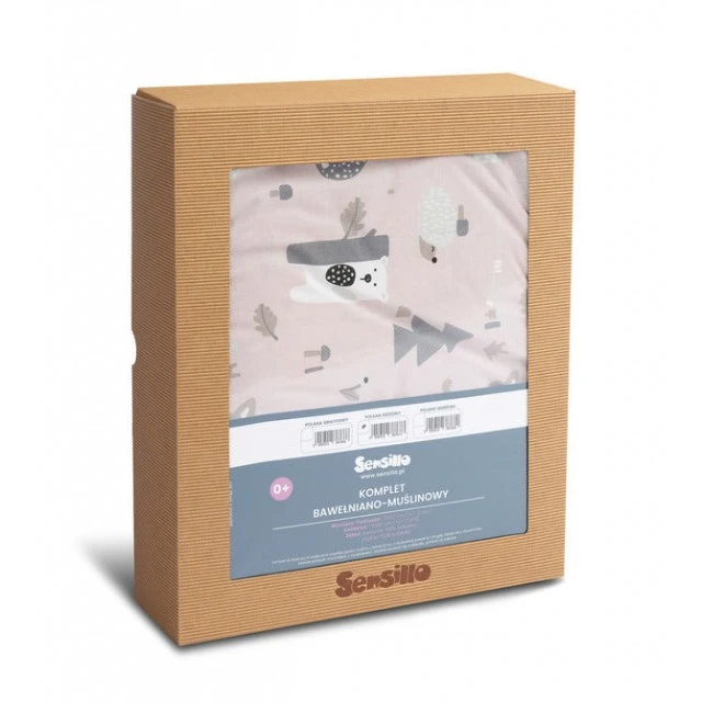 Cotton Bedding Set Pink Sensillo