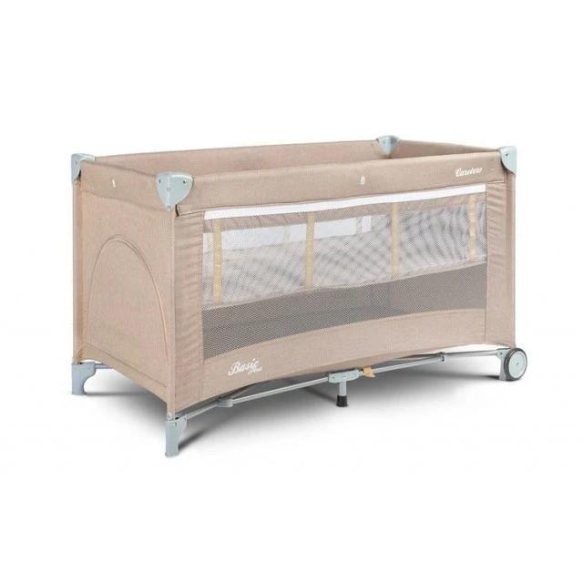 Folding travel bassinet 1 level Basic Beige Caretero