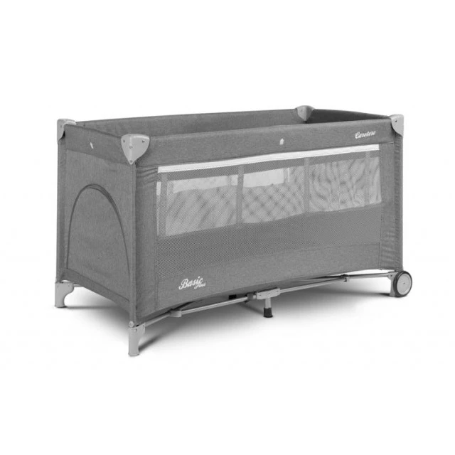 Folding travel bassinet 1 level Basic Light Gray Caretero