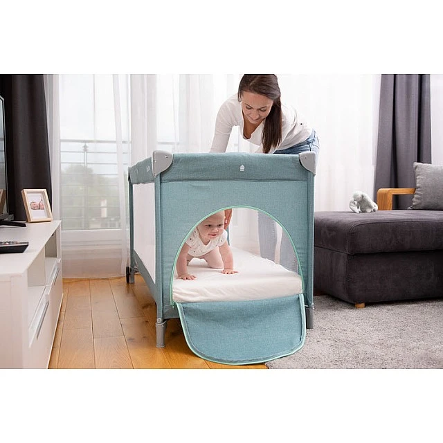 Folding Travel Bassinet 1 Level Basic Navy Caretero