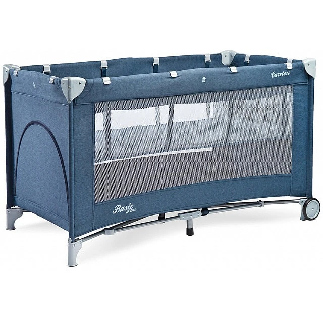 Folding Travel Bassinet 1 Level Basic Navy Caretero