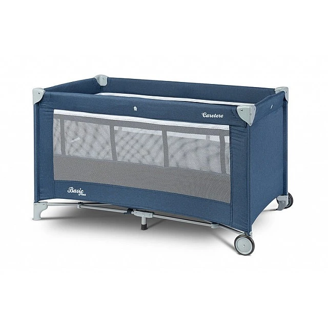 Folding Travel Bassinet 1 Level Basic Navy Caretero