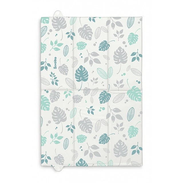 Portable folding changing mat Blue Leaves Sensillo