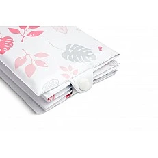 Portable folding changing mat Pink Leaves Sensillo